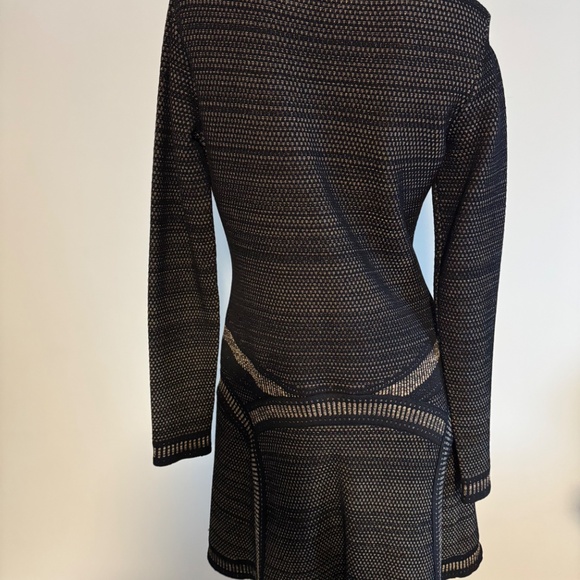 Roberto Cavalli Black and Gold Knit Dress - Picture 3 of 8